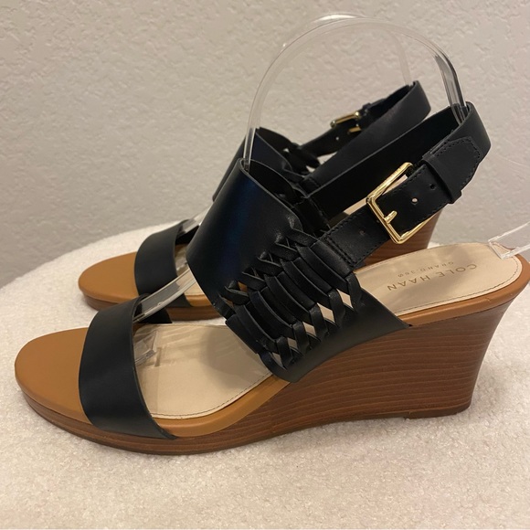 Cole Haan Paiva Grand Slingback Wedge Sandals Size 9.5B - Picture 4 of 11